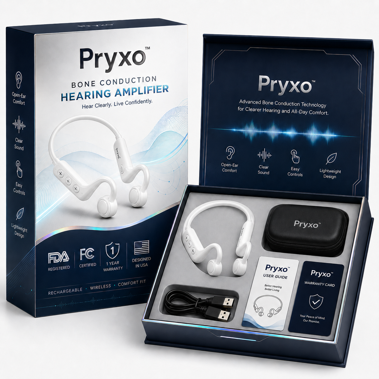 💖💥Limited-time offer! 🔥Pryxo™ Bone Conduction Hearing Aids — Hear the sounds you should hear!