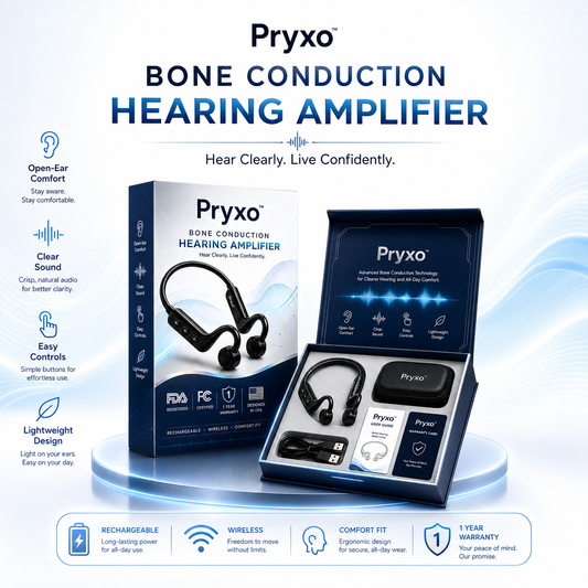 💖💥Limited-time offer! 🔥Pryxo™ Bone Conduction Hearing Aids — Hear the sounds you should hear!