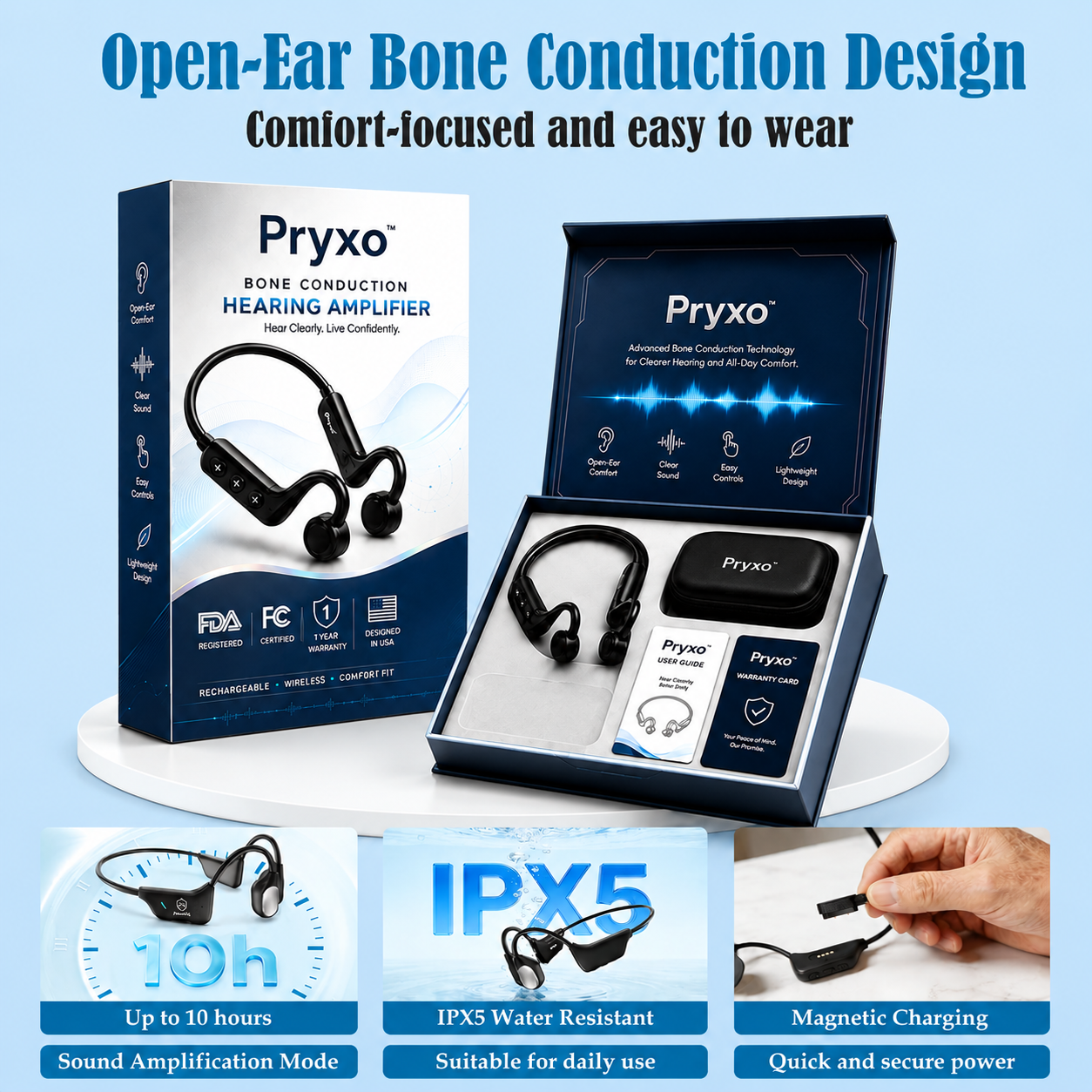 💖💥Limited-time offer! 🔥Pryxo™ Bone Conduction Hearing Aids — Hear the sounds you should hear!