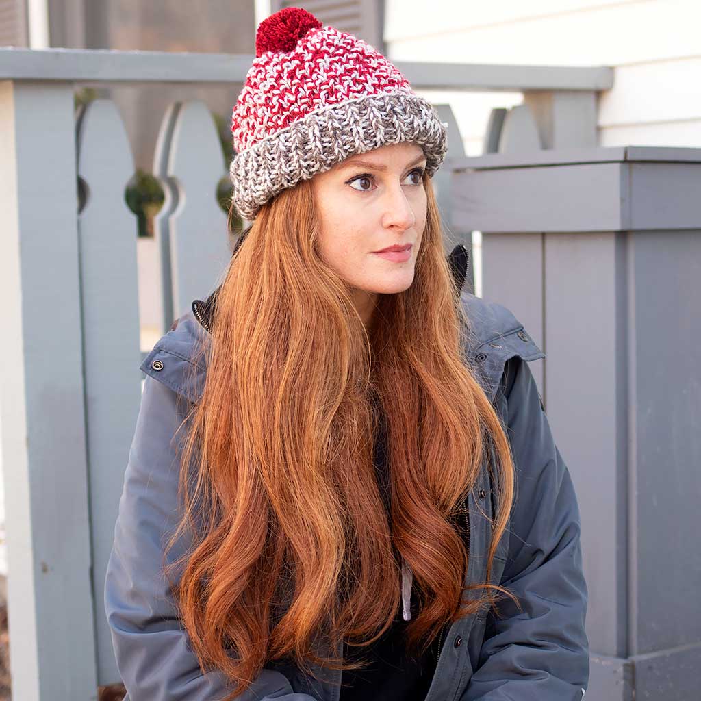 Double Strand Knit Hat